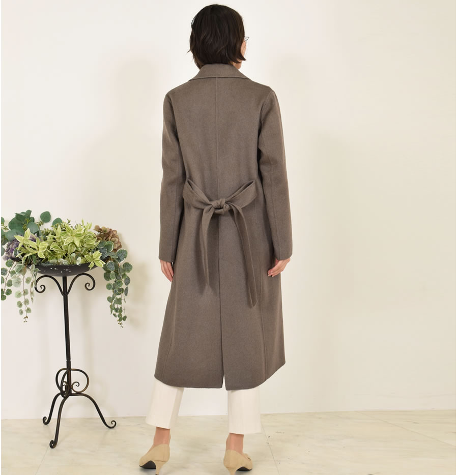 ラピーヌルージュ　カシミヤコート　46 ca3075-5.jpg