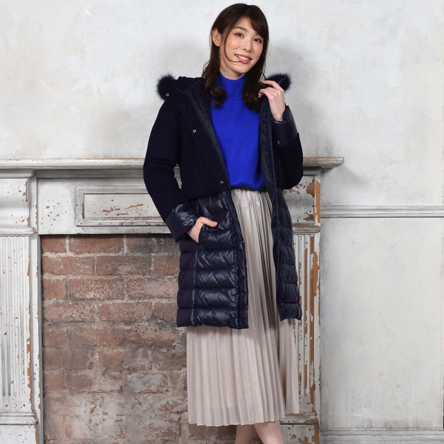 半額 会員価格適用外】[Merfirge] ダウン＆カシミヤ カシミア 100