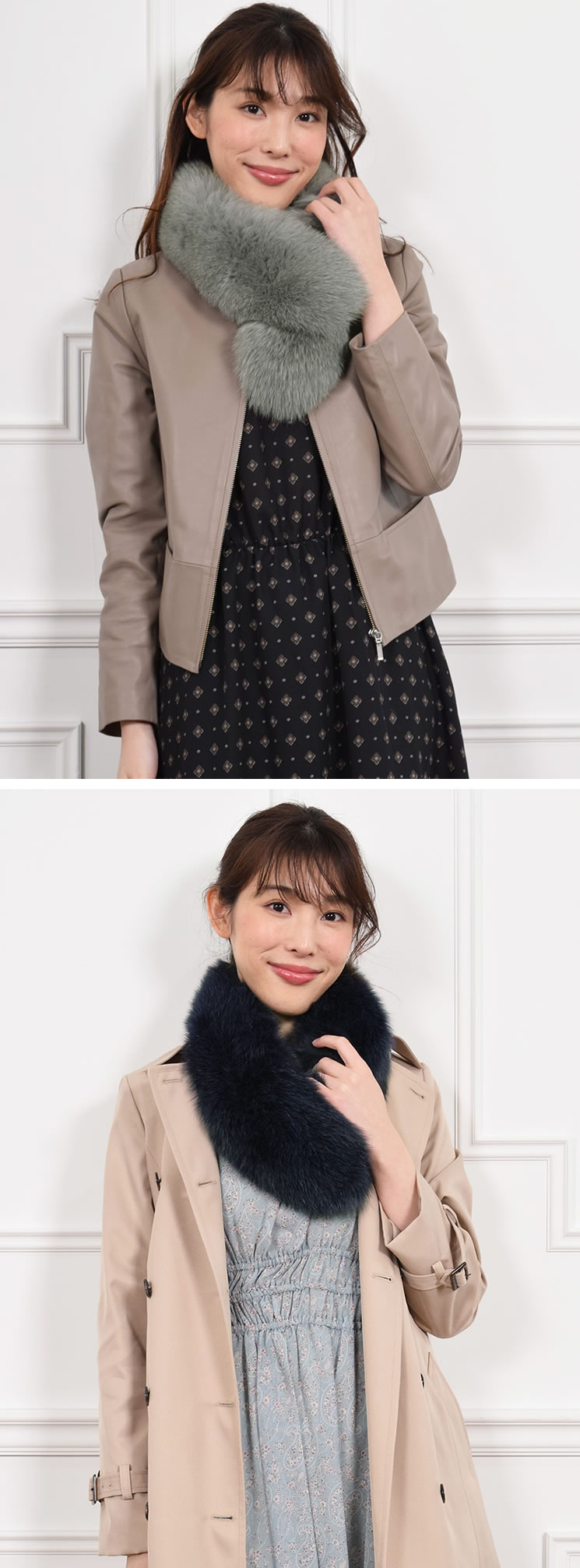 25％OFF会員価格適用外】日本製 SAGAフォックスファーマフラー