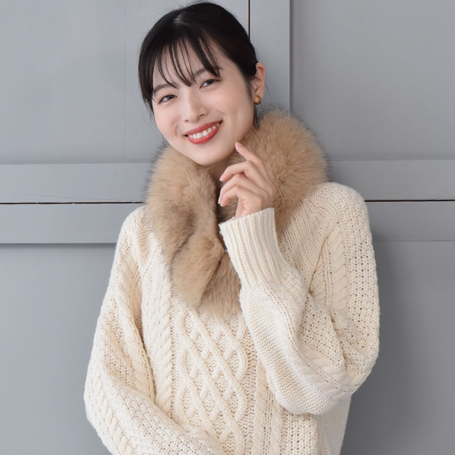 20%OFF 会員価格適用外】【訳ありアウトレット】ファー マフラー SAGA