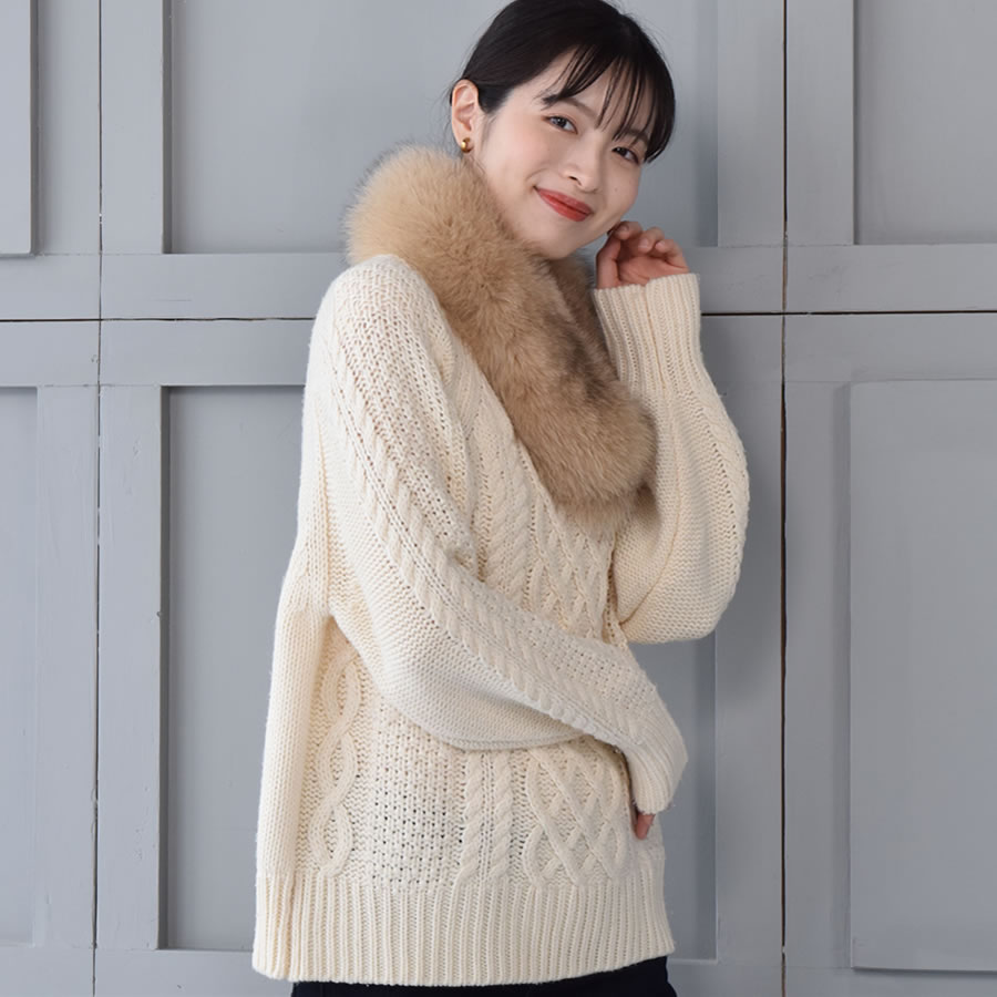 20%OFF 会員価格適用外】【訳ありアウトレット】ファー マフラー SAGA