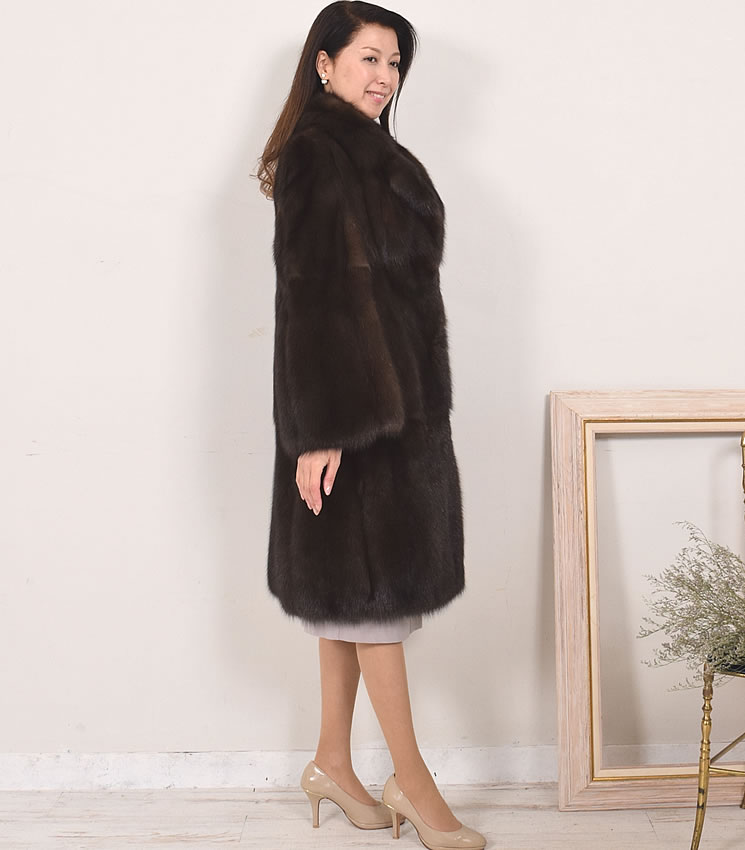 SOBOL]ロシアン セーブル ファーム ロング コート(SS4912) 毛皮
