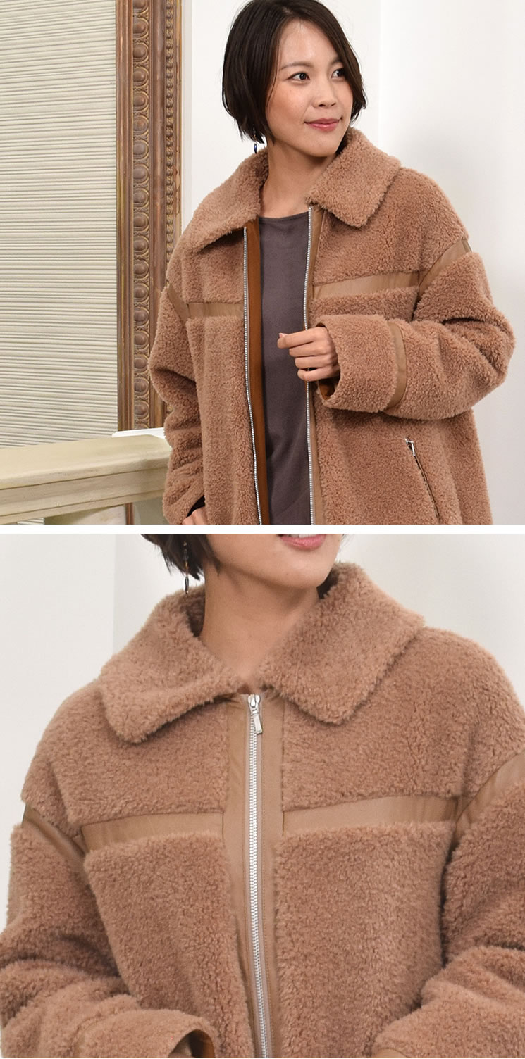 TERRIT 本革×レーヨン ハーフコートmade 値し in Italy